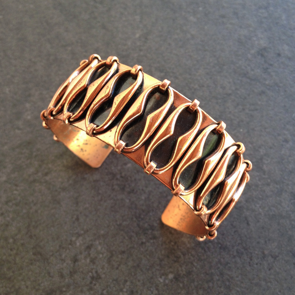 Renoir Jewelry - Vintage Modernist Copper Cuff Bracelet by Renoir